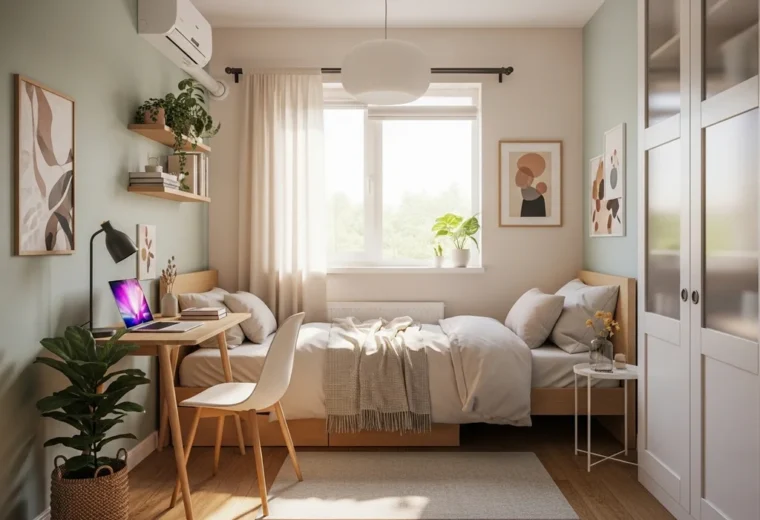 chambre minimaliste ambiance