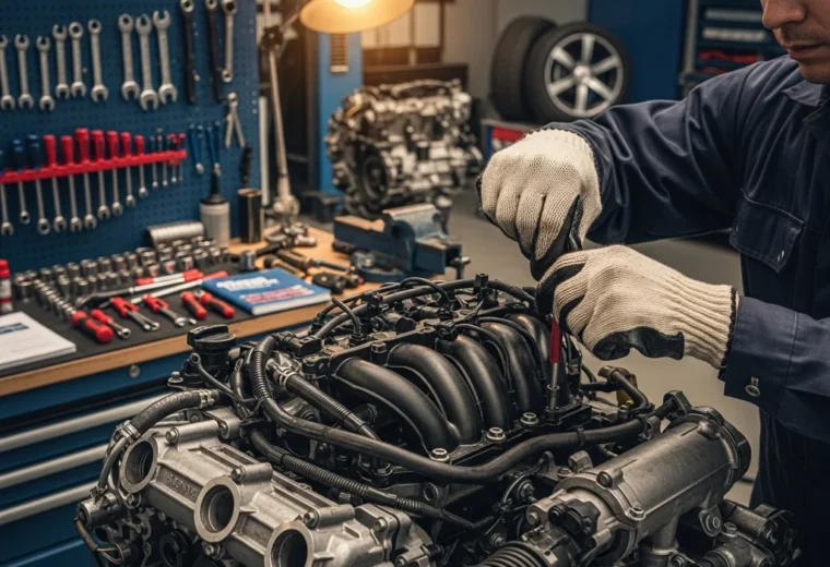 mecanicien moteur atelier