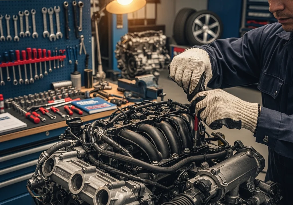 mecanicien moteur atelier