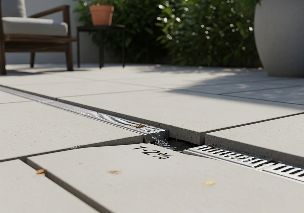 patio concrete drainage