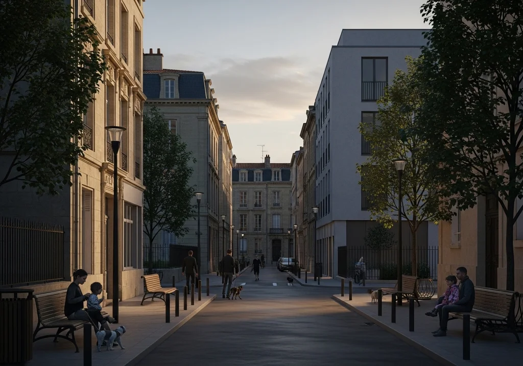 rue résidentielle Bordeaux
