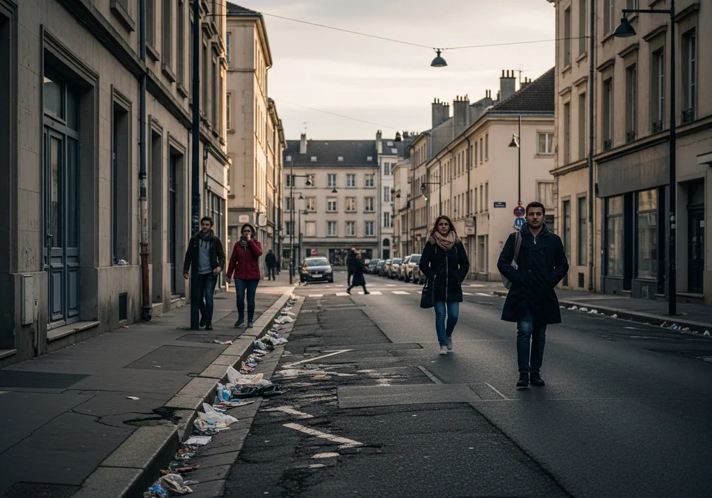 rue urbaine négligée